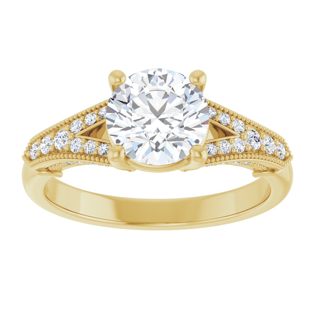 Accented Engagement Ring