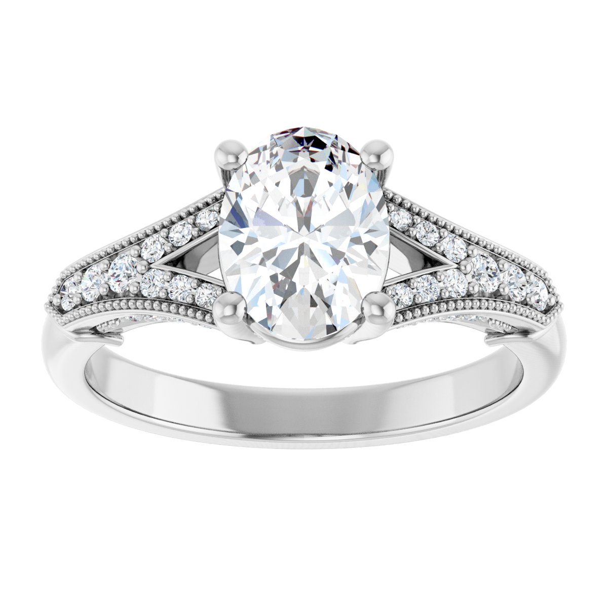 Accented Engagement Ring
