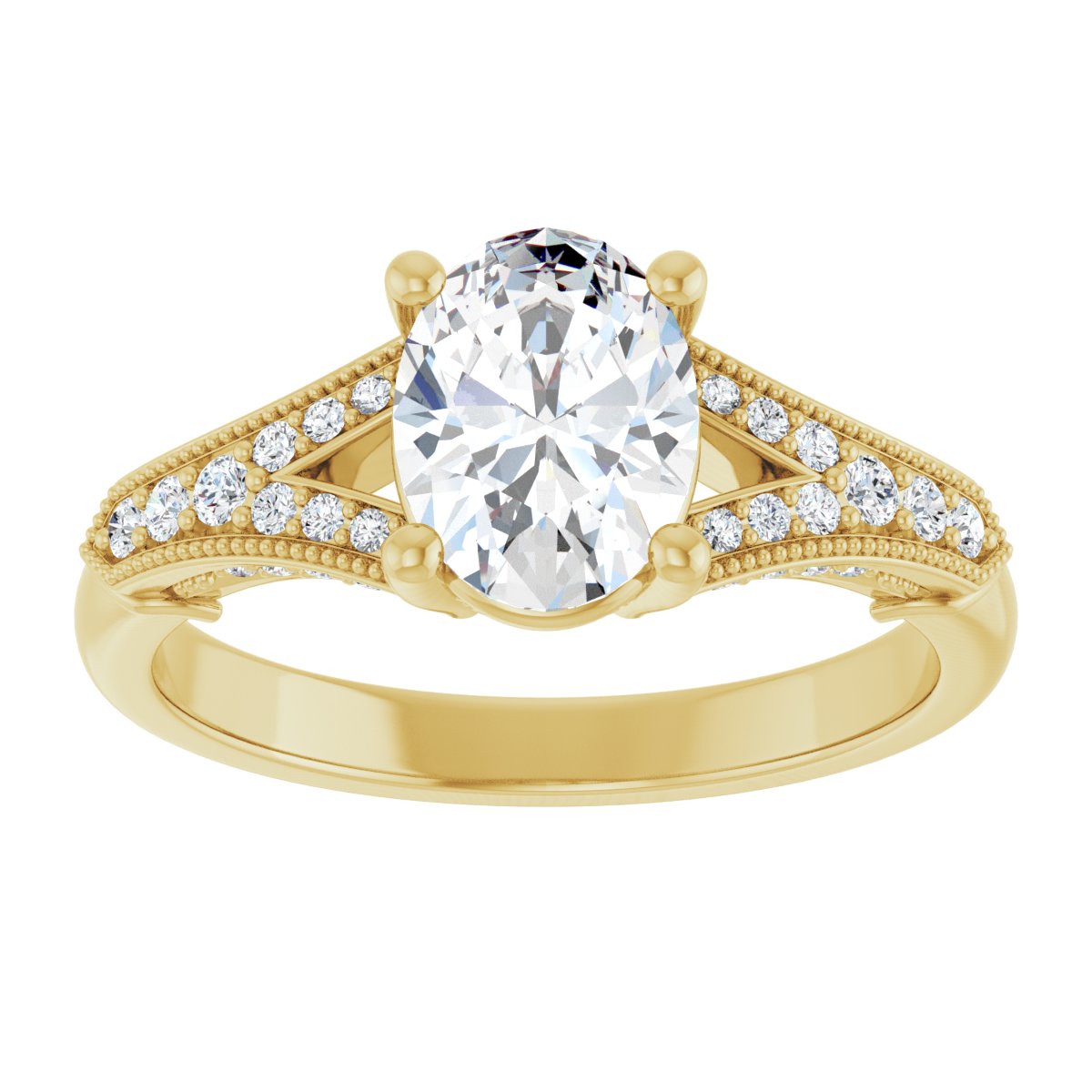 Accented Engagement Ring