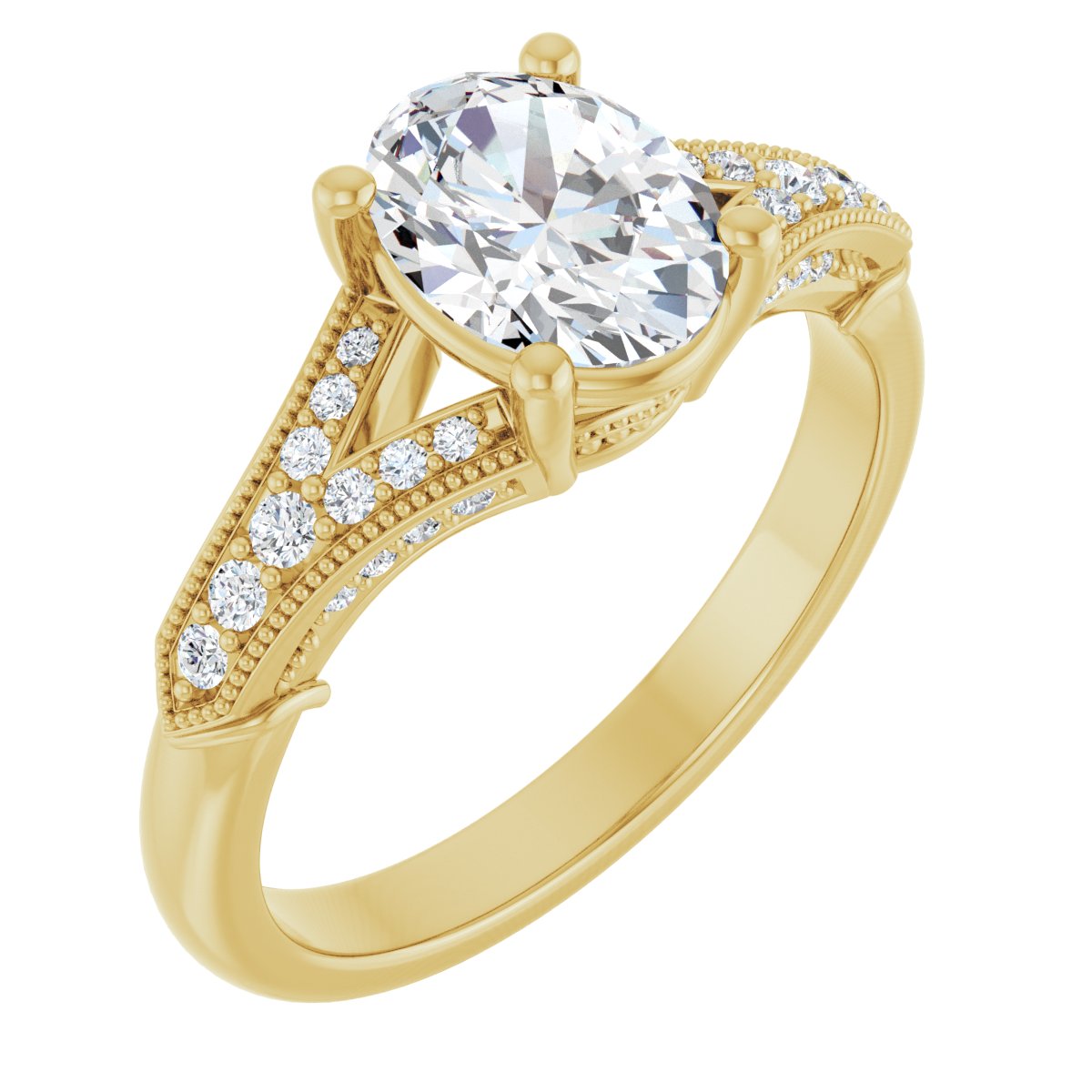 Accented Engagement Ring