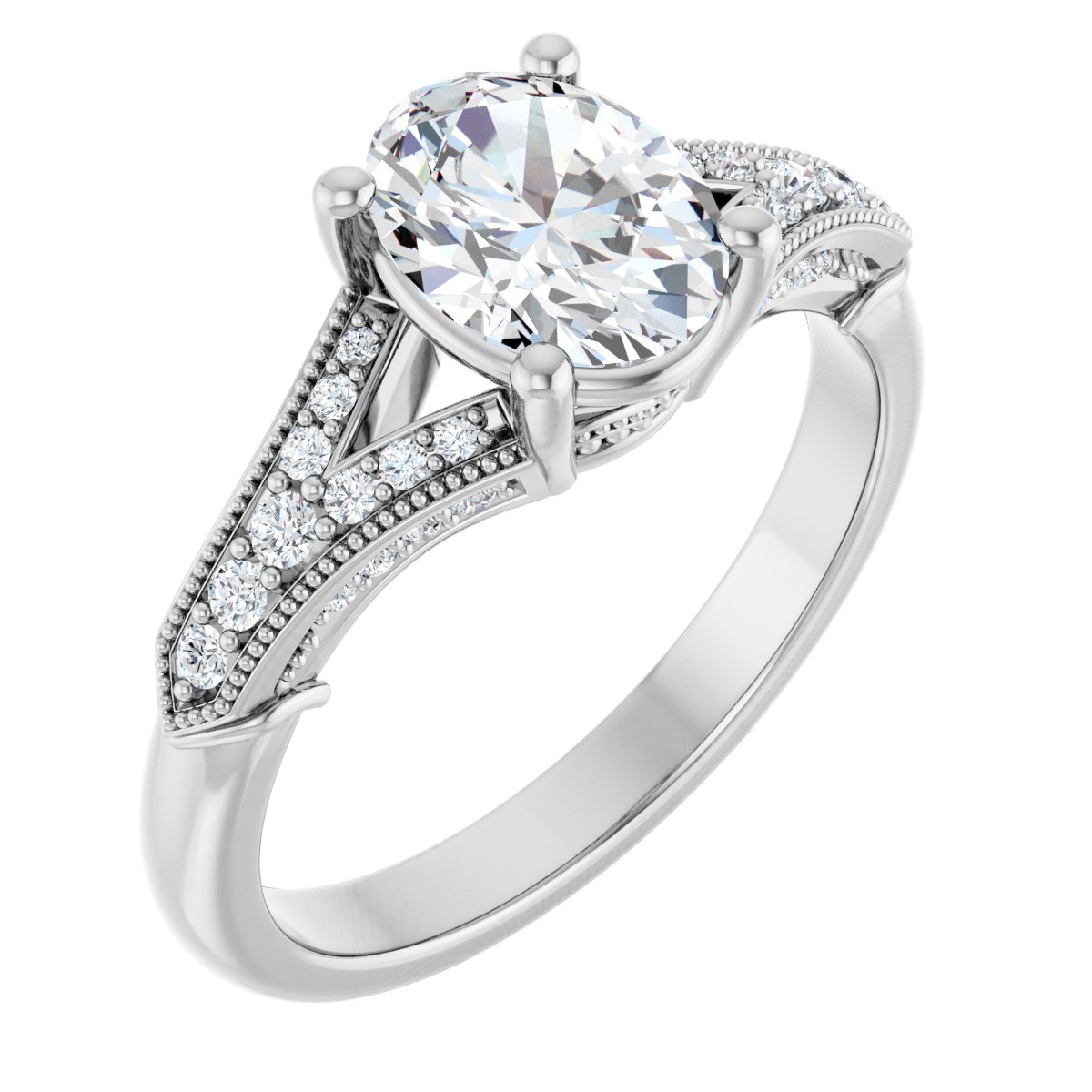 Accented Engagement Ring