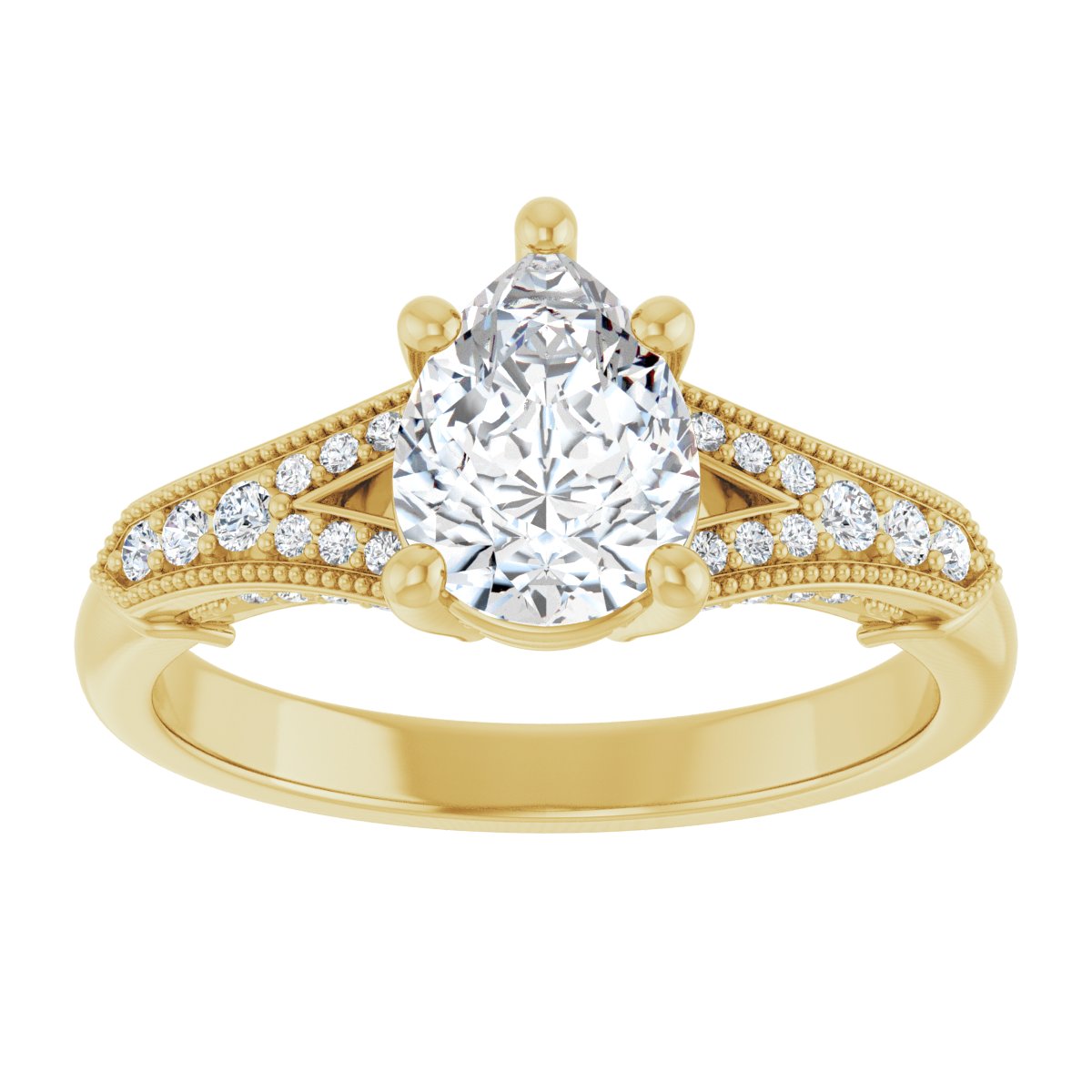 Accented Engagement Ring