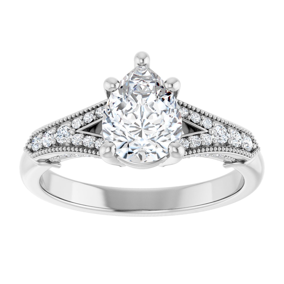 Accented Engagement Ring