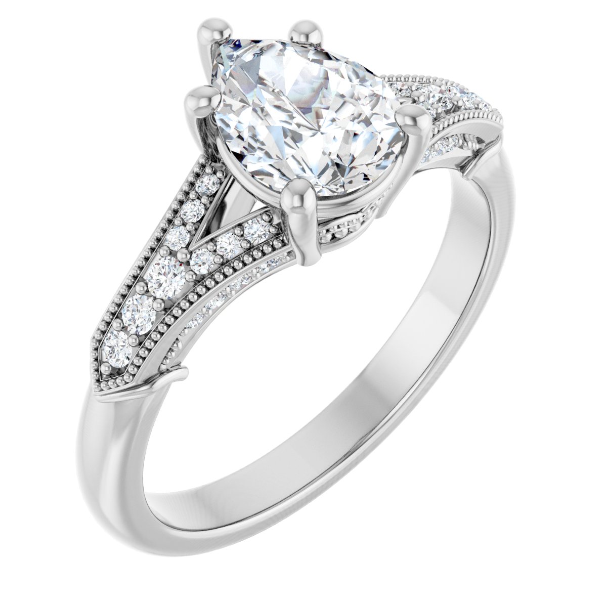 Accented Engagement Ring