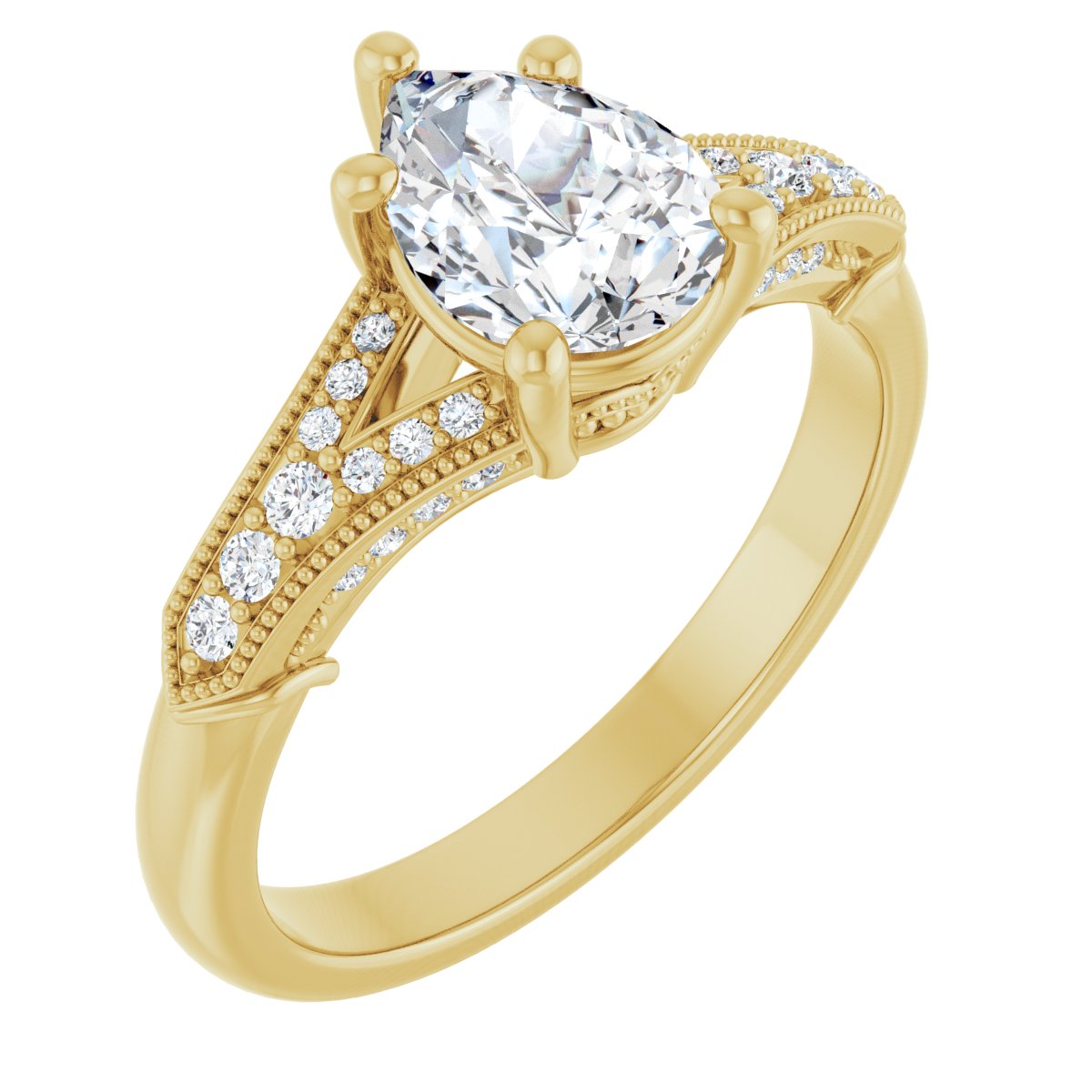 Accented Engagement Ring