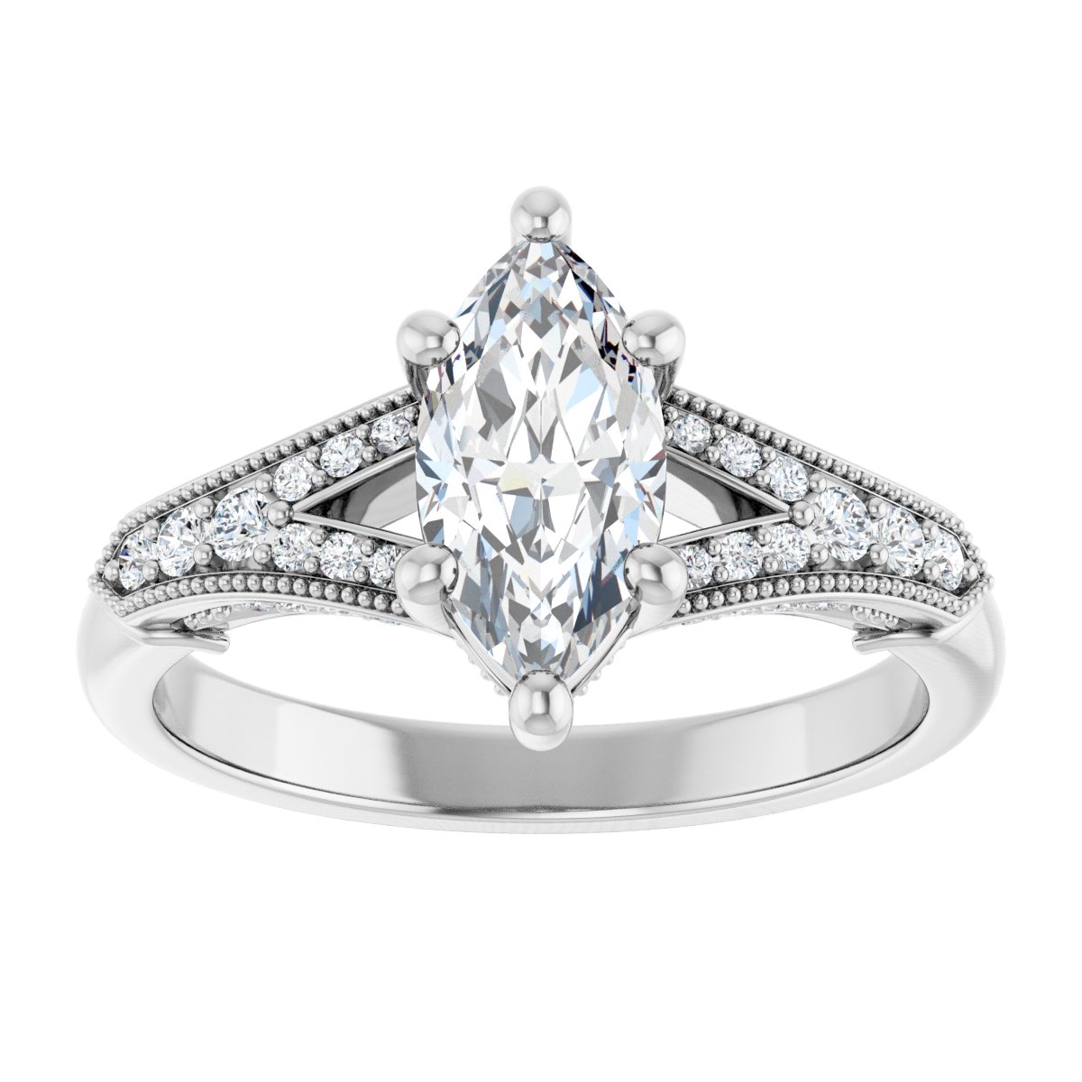Accented Engagement Ring