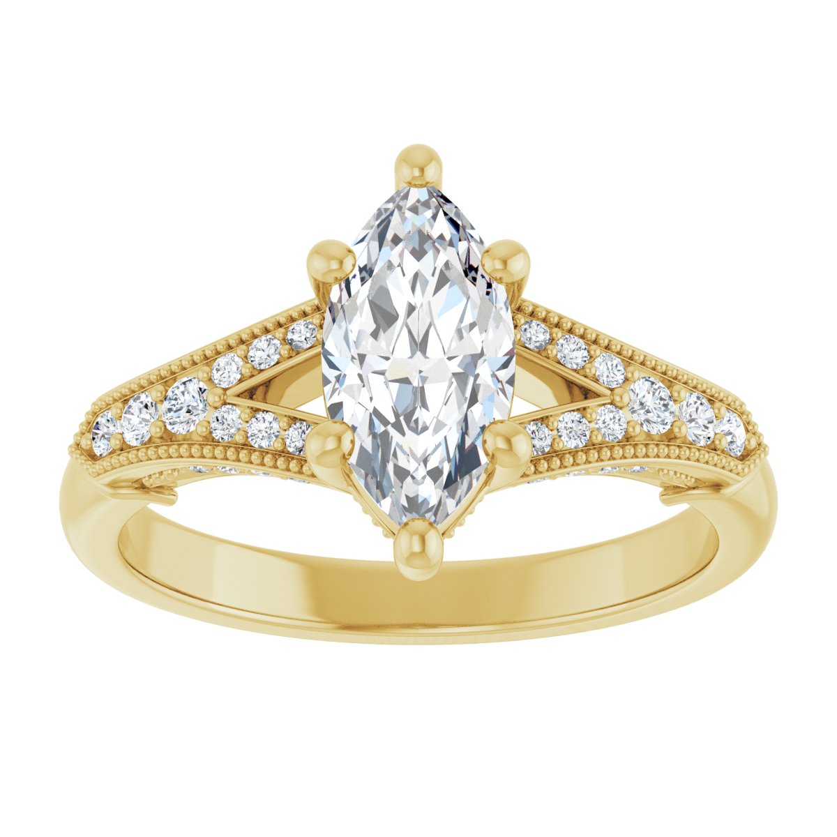 Accented Engagement Ring