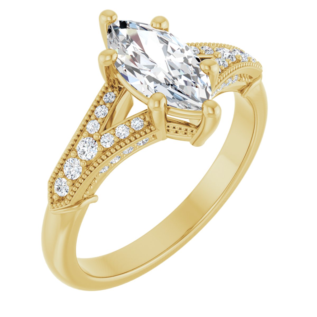Accented Engagement Ring