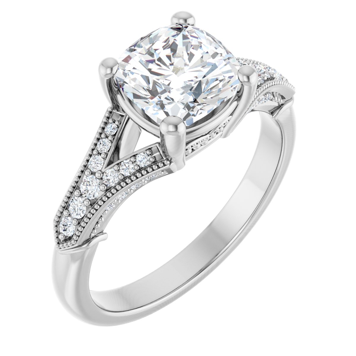 Accented Engagement Ring