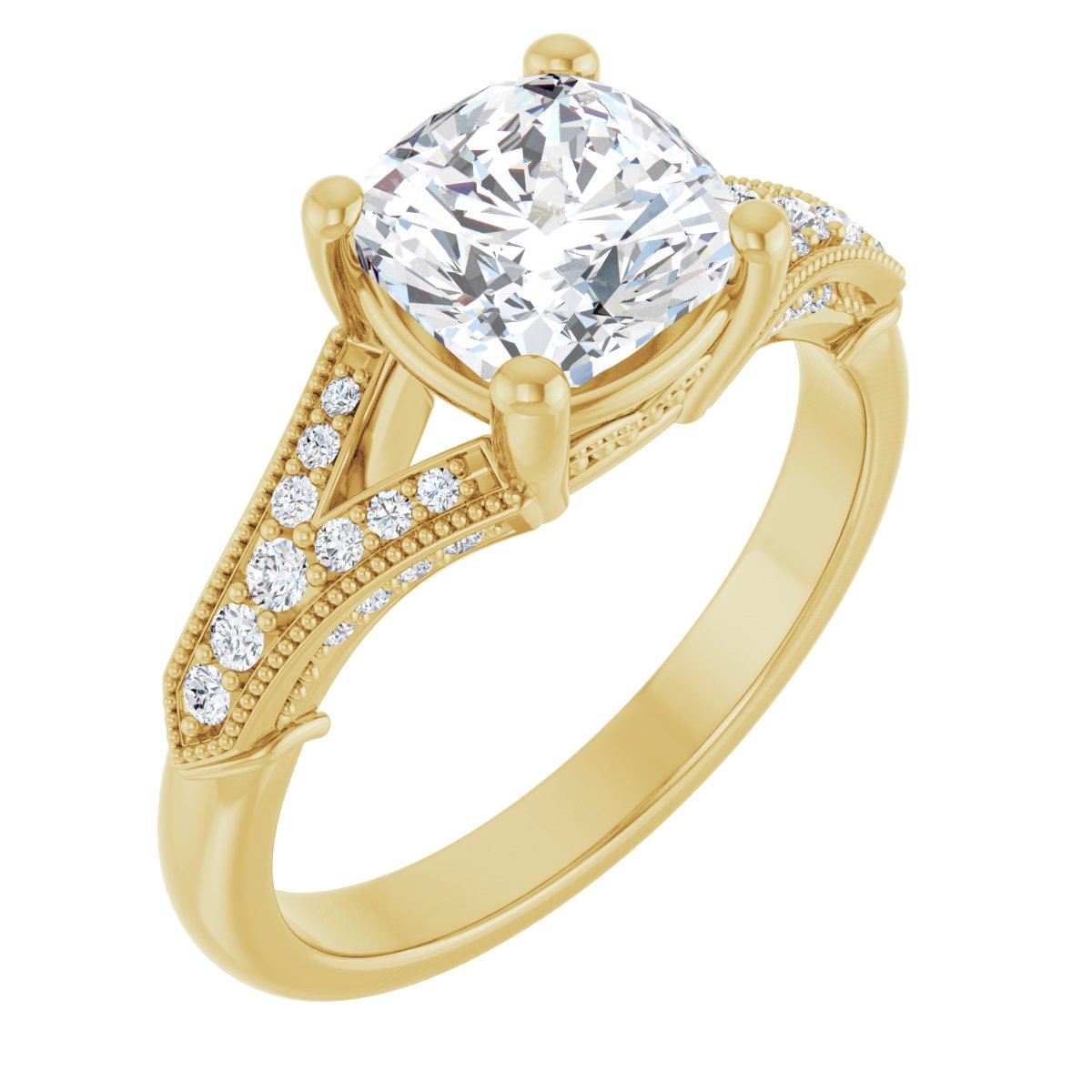 Accented Engagement Ring