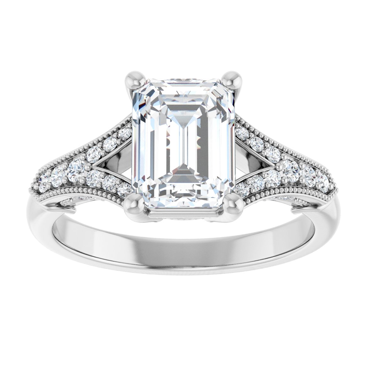 Accented Engagement Ring