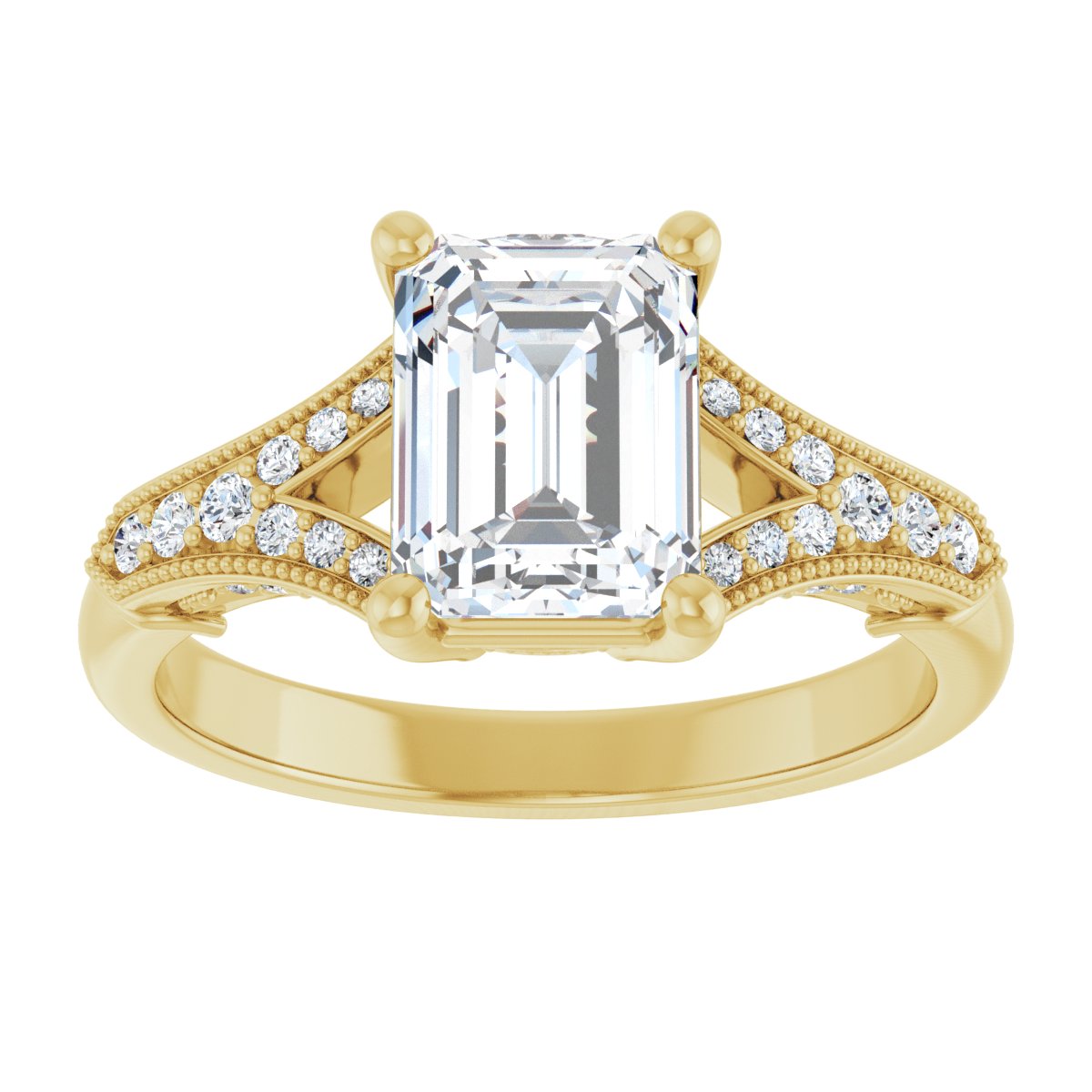 Accented Engagement Ring