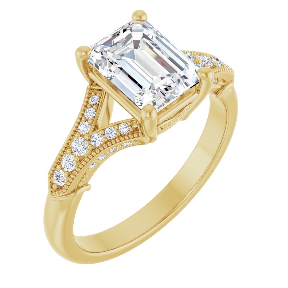 Accented Engagement Ring