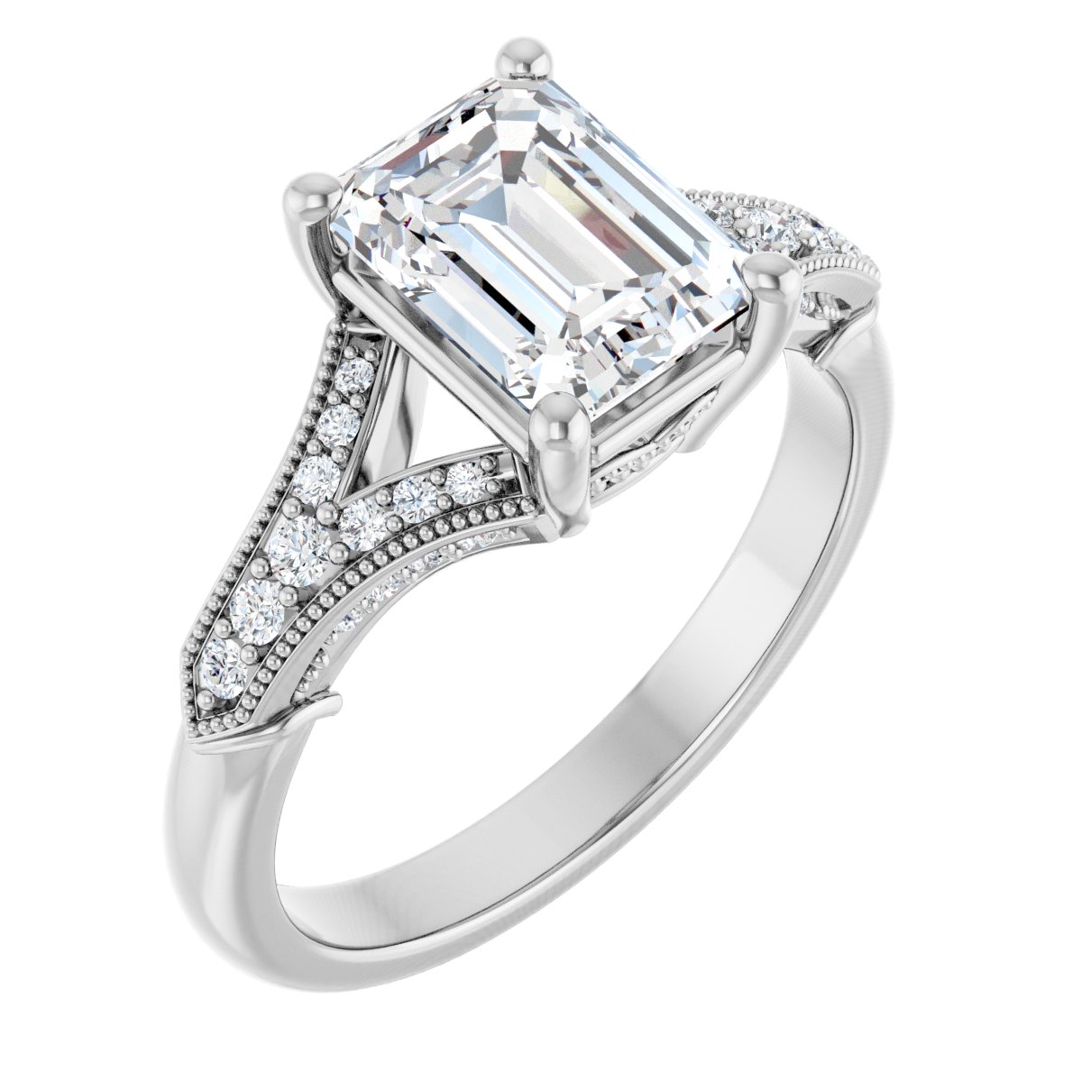 Accented Engagement Ring