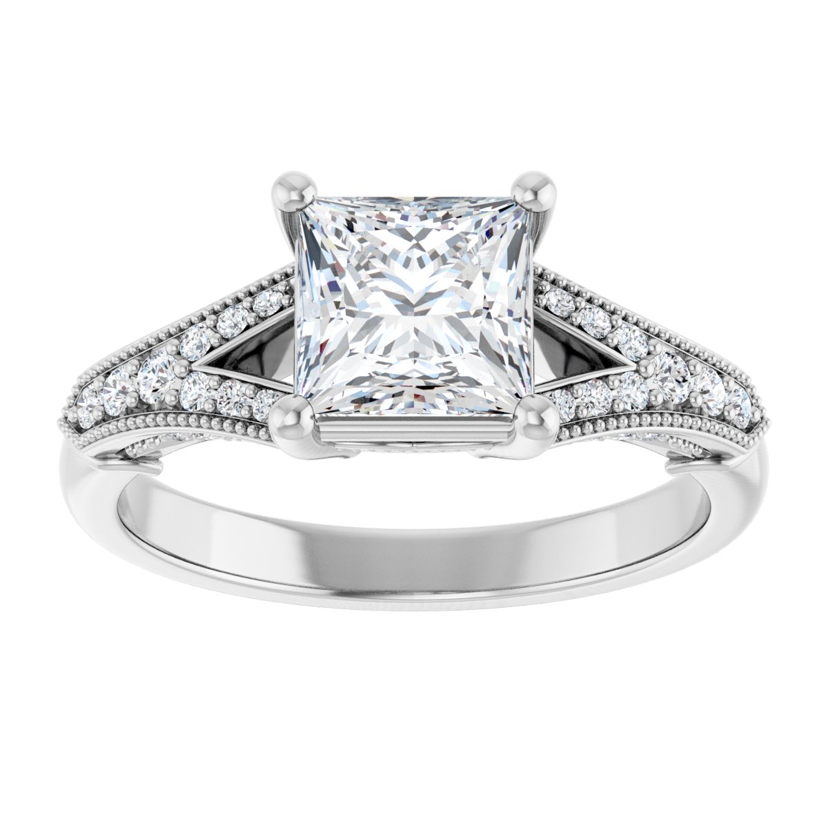Accented Engagement Ring