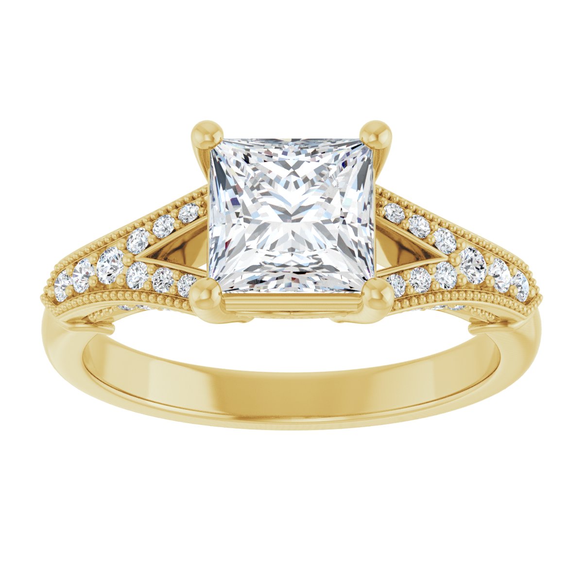 Accented Engagement Ring