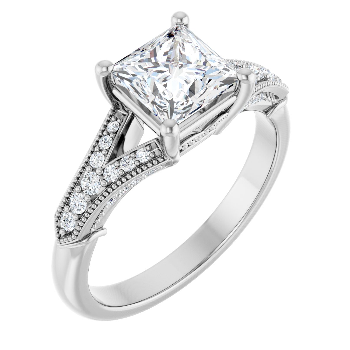 Accented Engagement Ring