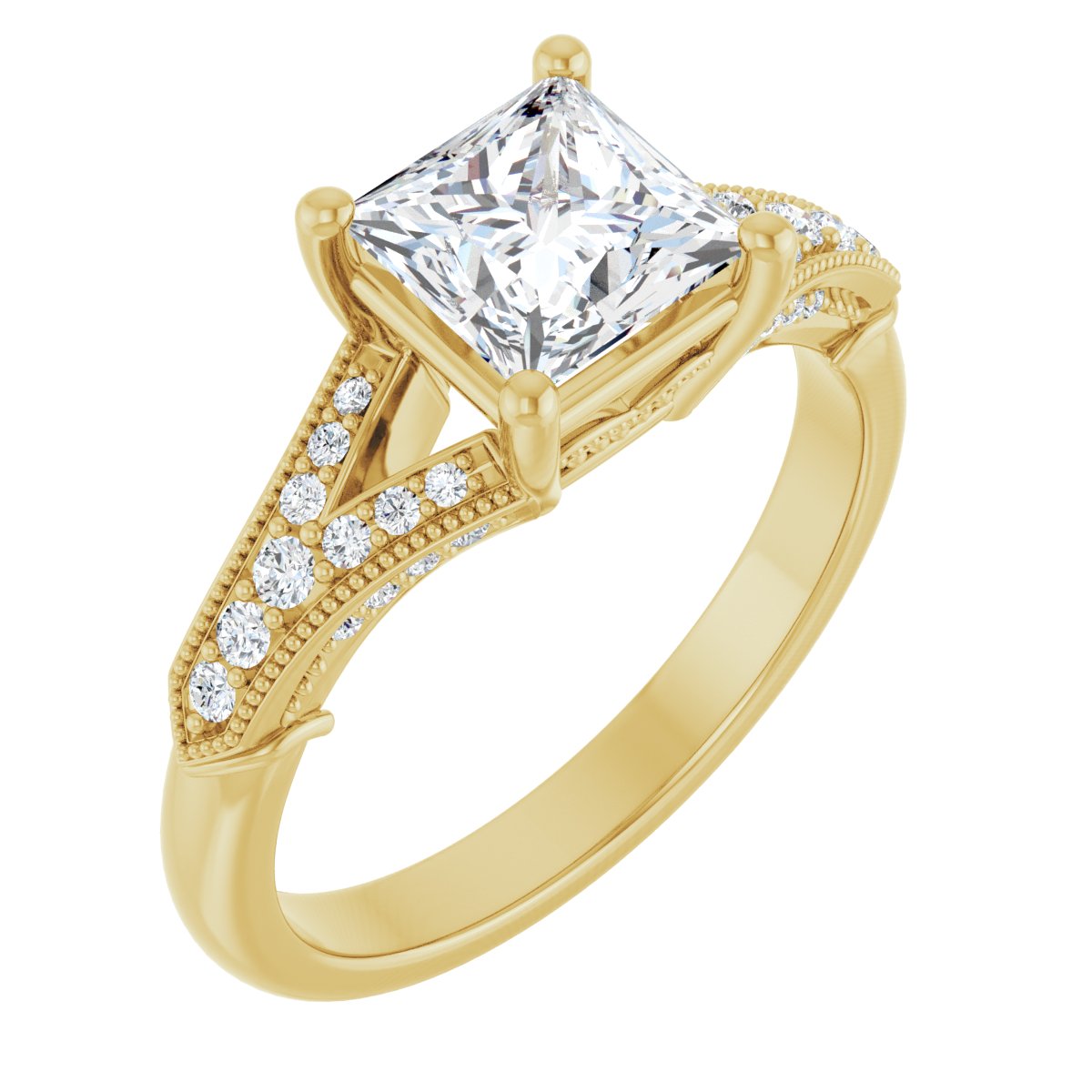 Accented Engagement Ring