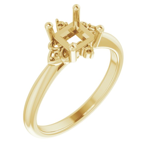 Accented Engagement Ring