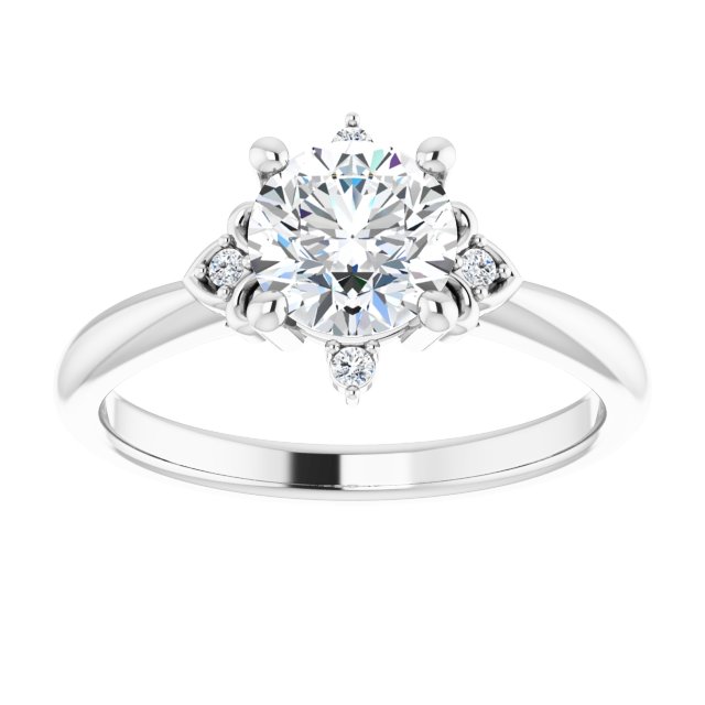 Accented Engagement Ring