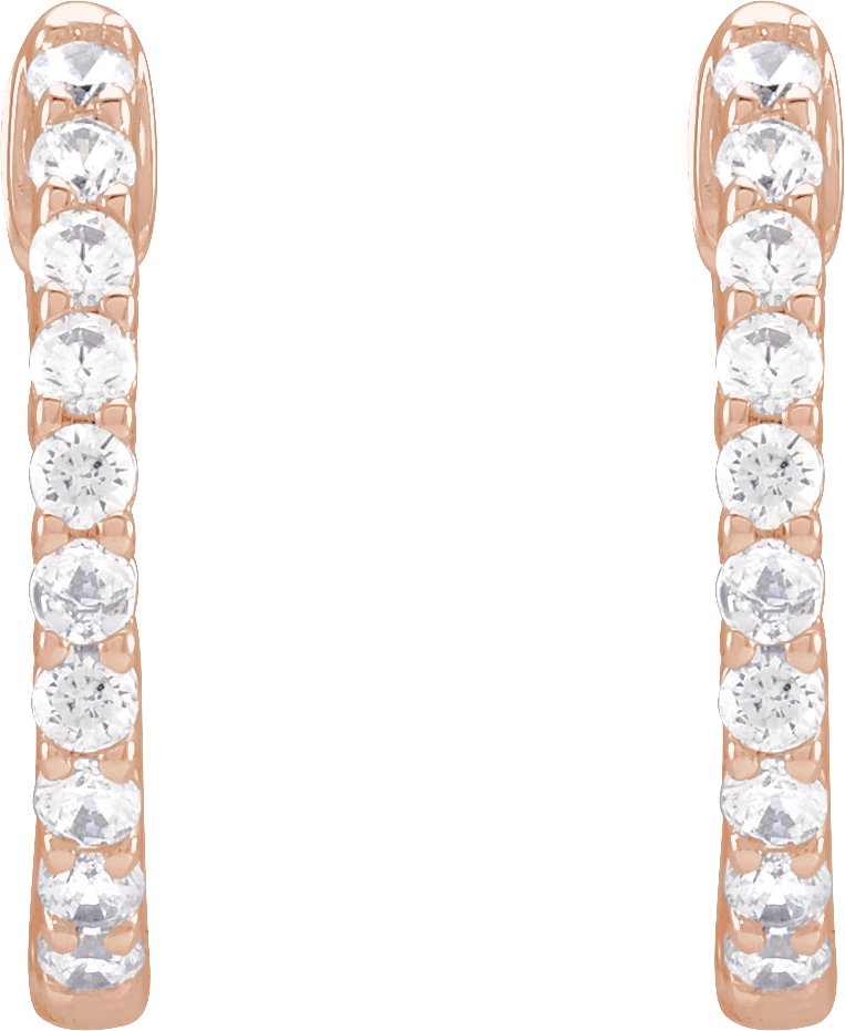 Inside-Outside Hoop Earrings - Natural Diamond