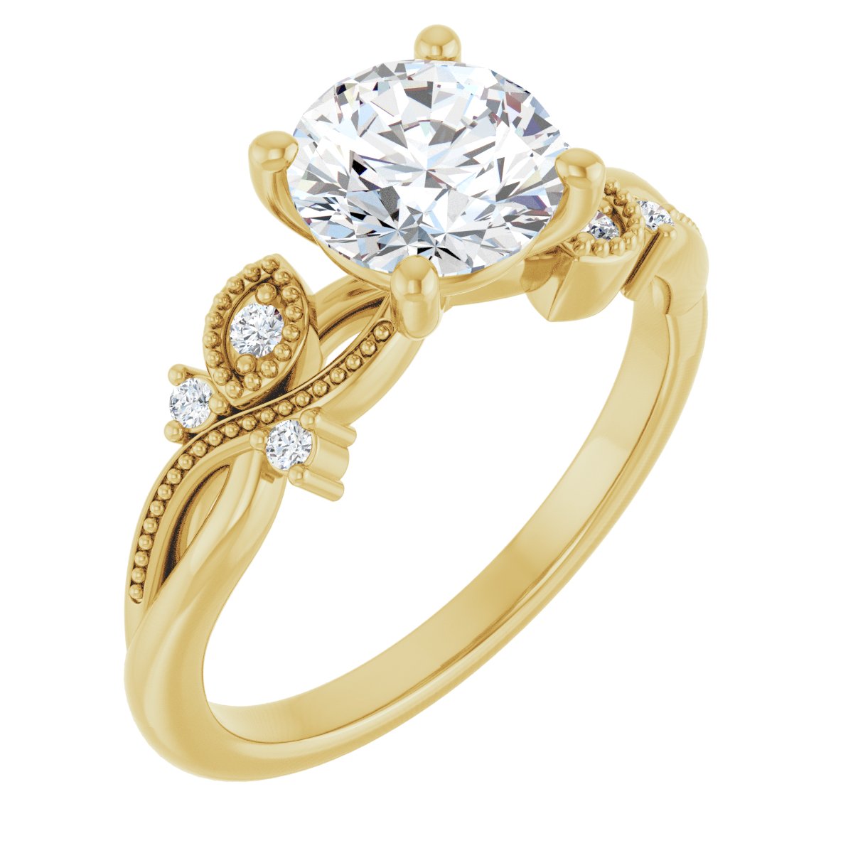 Accented Engagement Ring