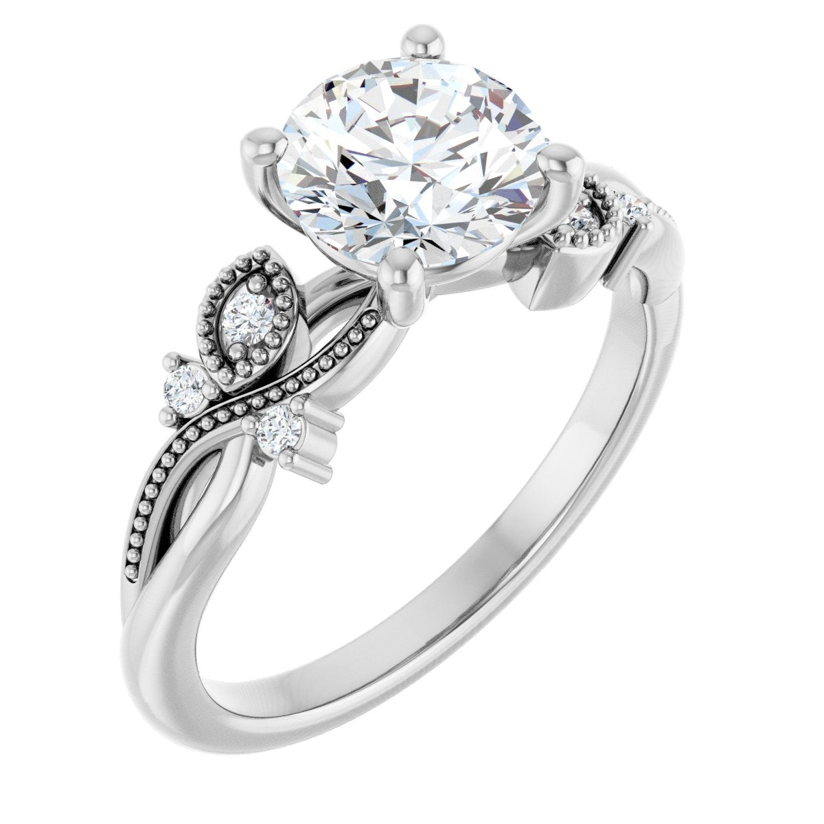 Accented Engagement Ring