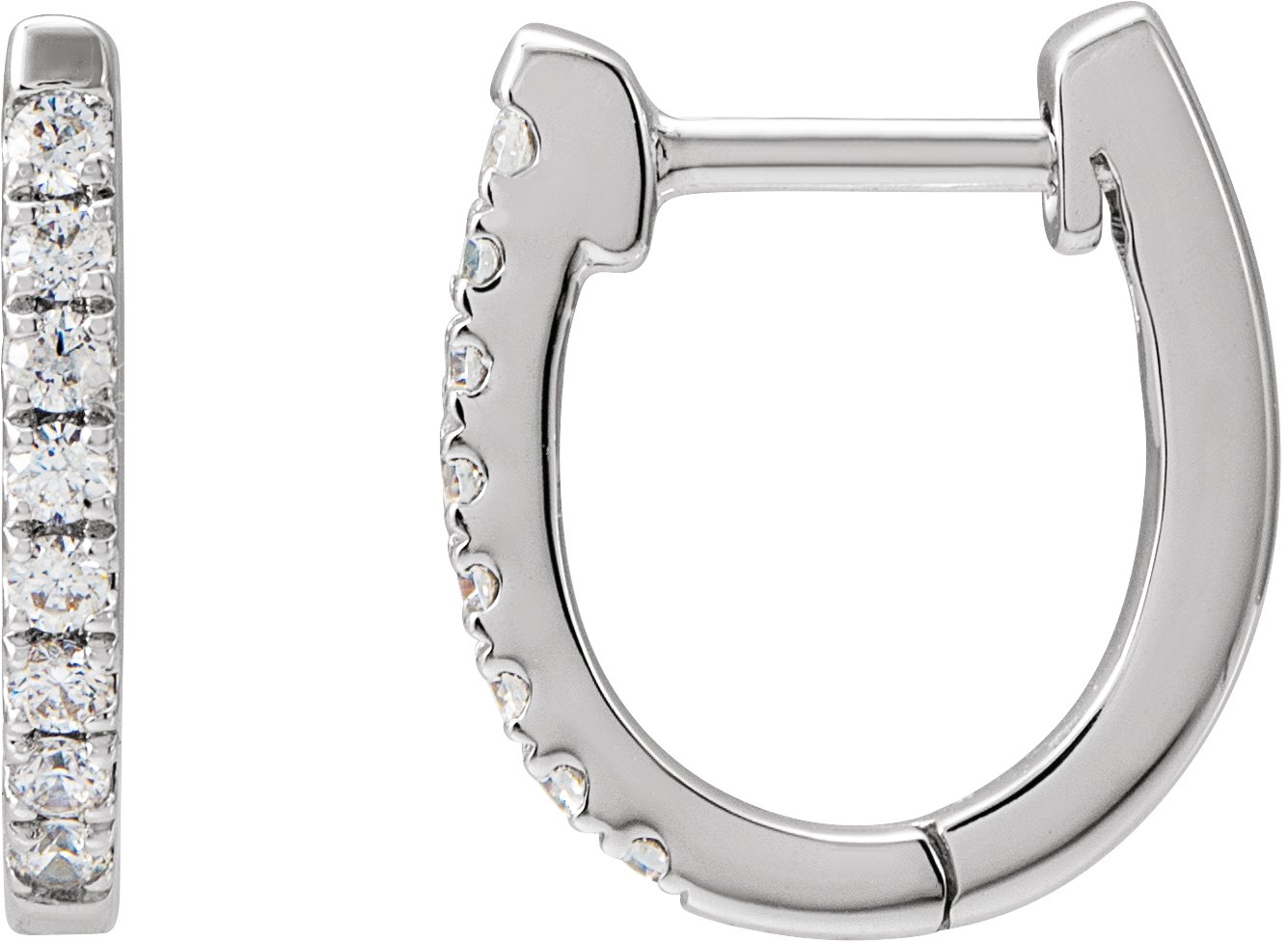 Hoop Earrings - Natural Diamond