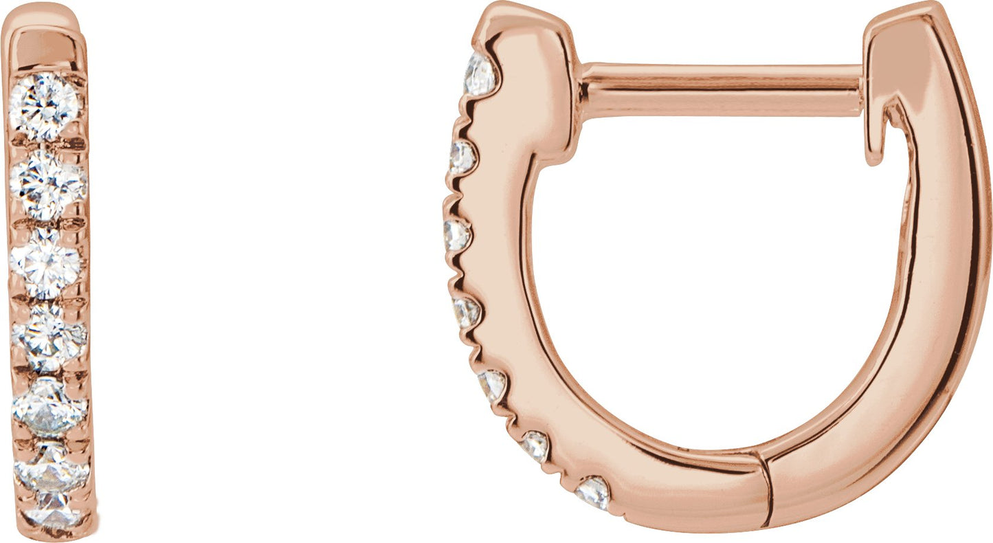 Hoop Earrings - Natural Diamond