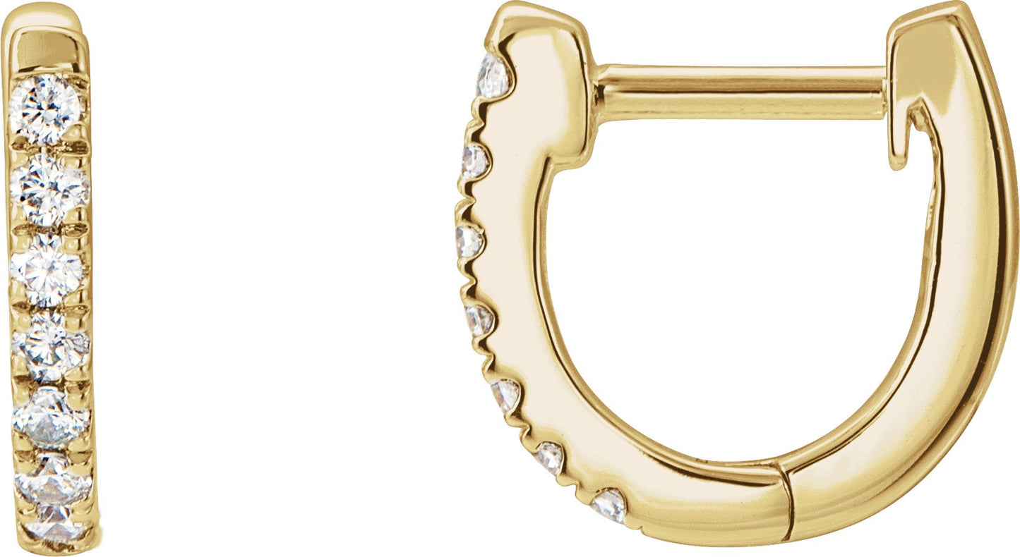 Hoop Earrings - Natural Diamond