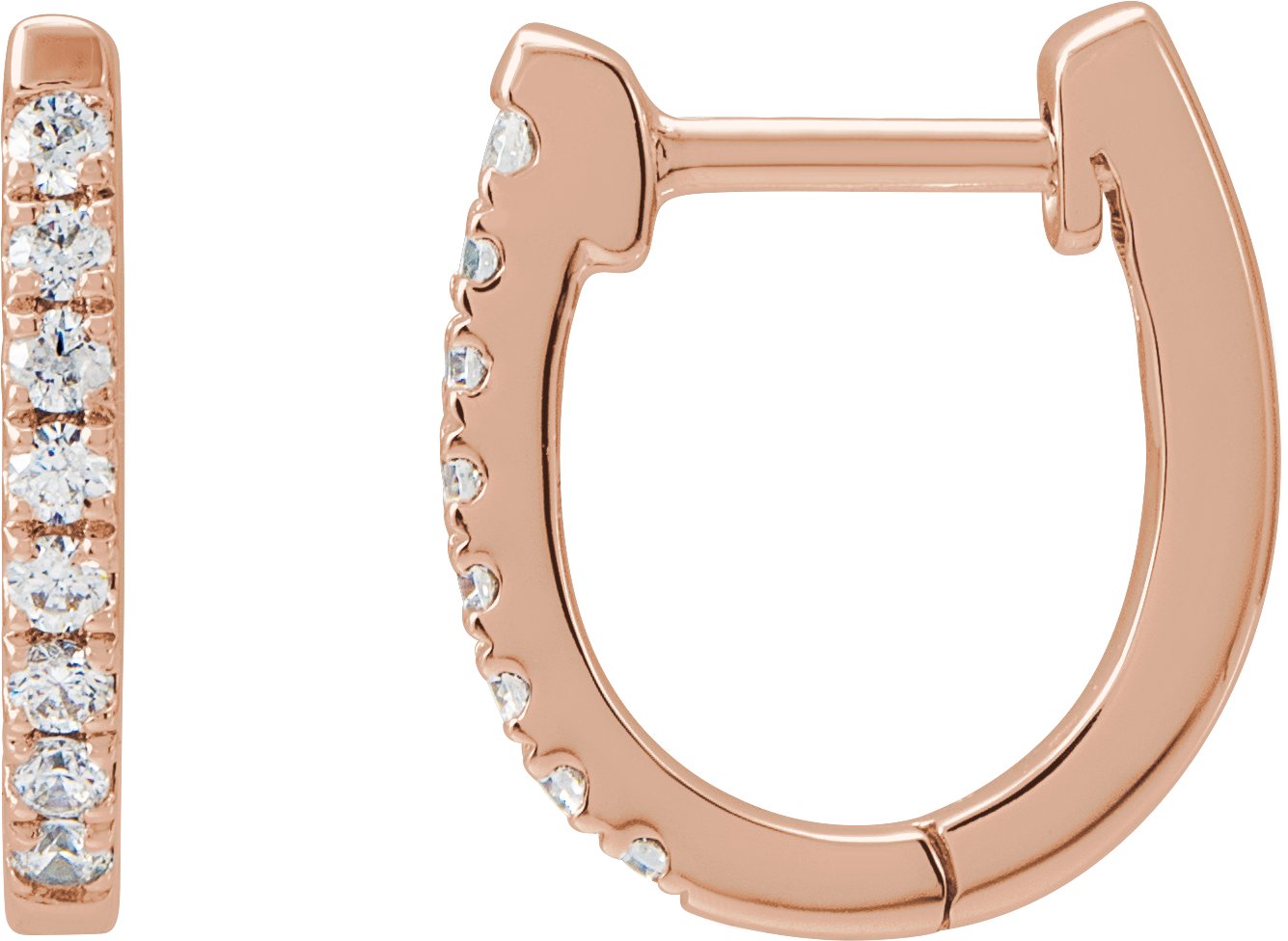 Hoop Earrings - Natural Diamond