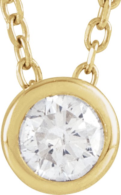 Floating Solitaire Lab-Grown Diamond Pendant