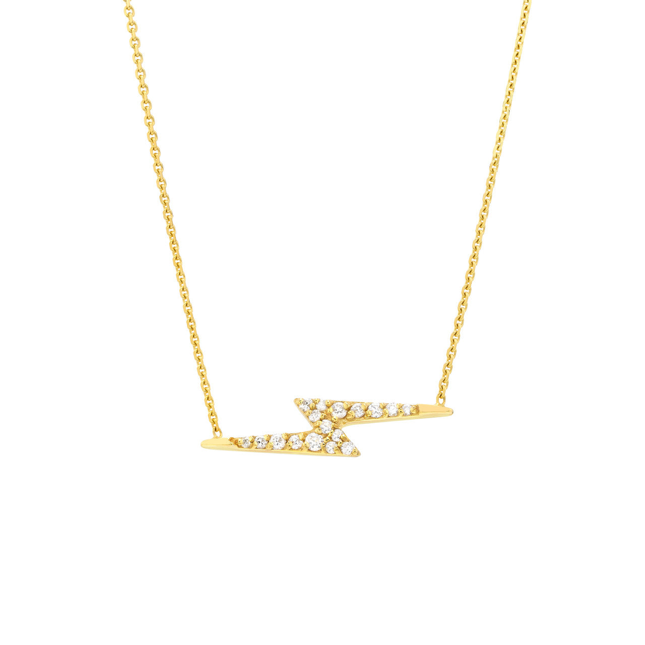 Diamond Thunderbolt Necklace
