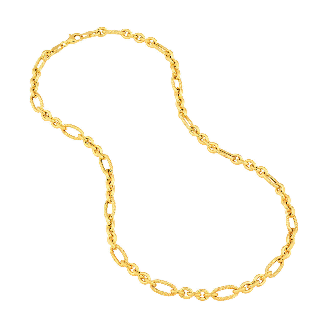 Hollow Twisted Oval Link Chain