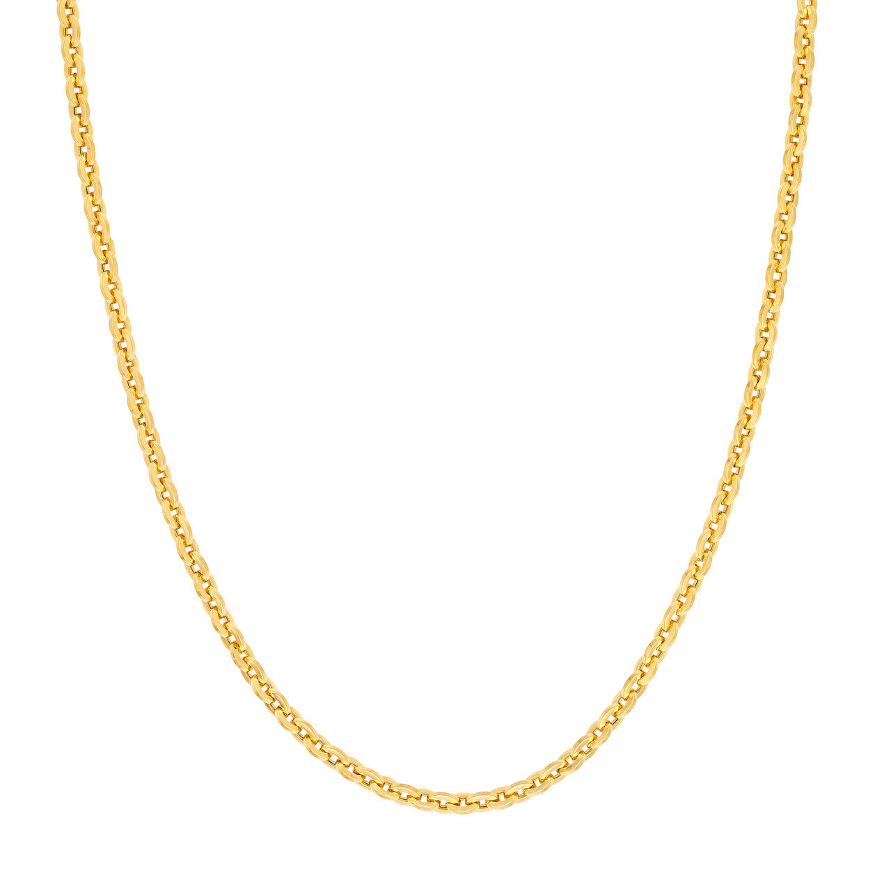 Hollow Flat Oval Link Chain