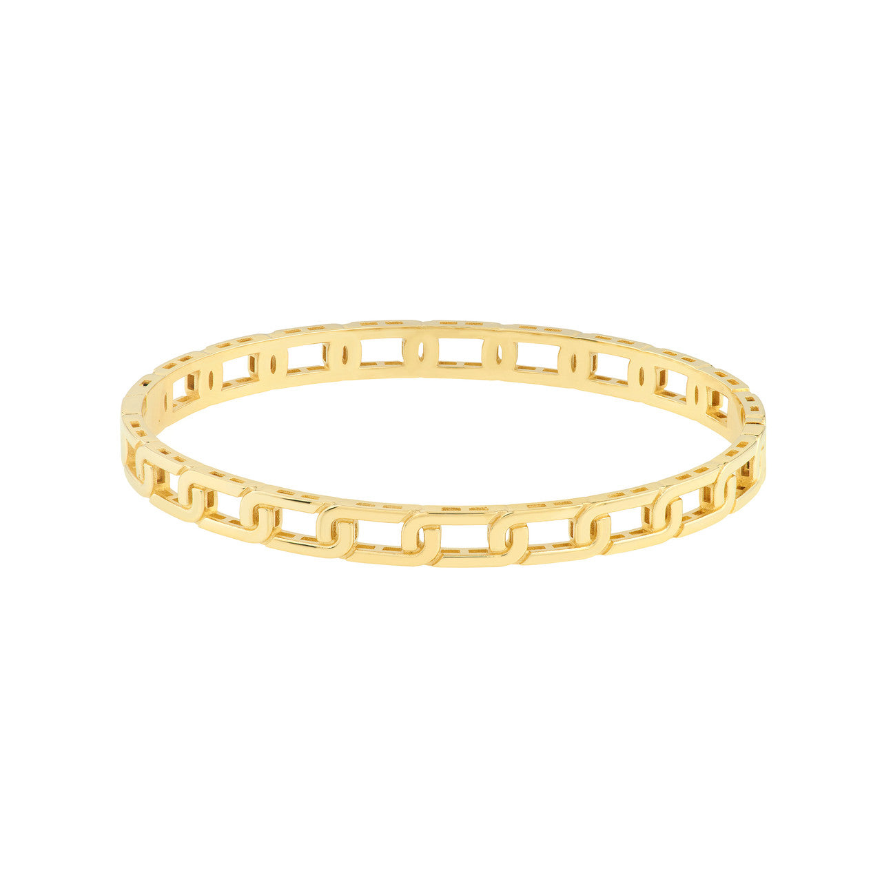 Gold Link Bangle Bracelet