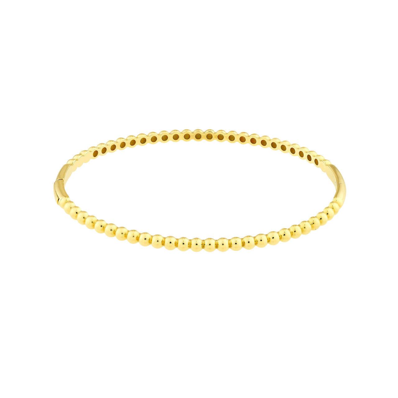 Gold Beaded Bangle Bracelet