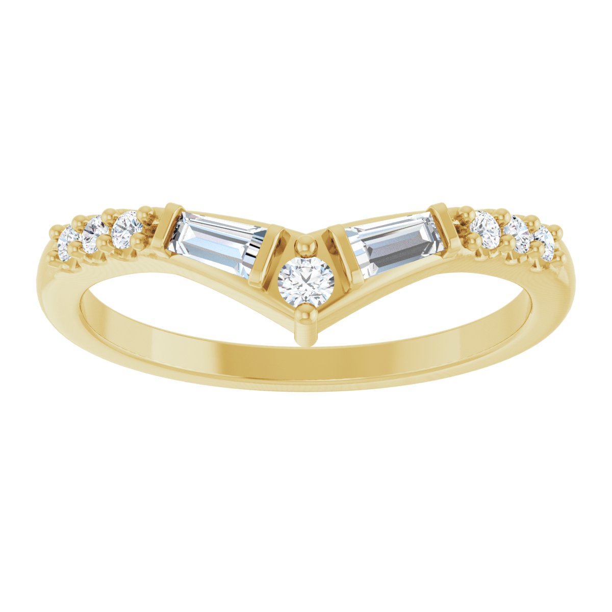 Art Deco Forever Diamond Contour Ring