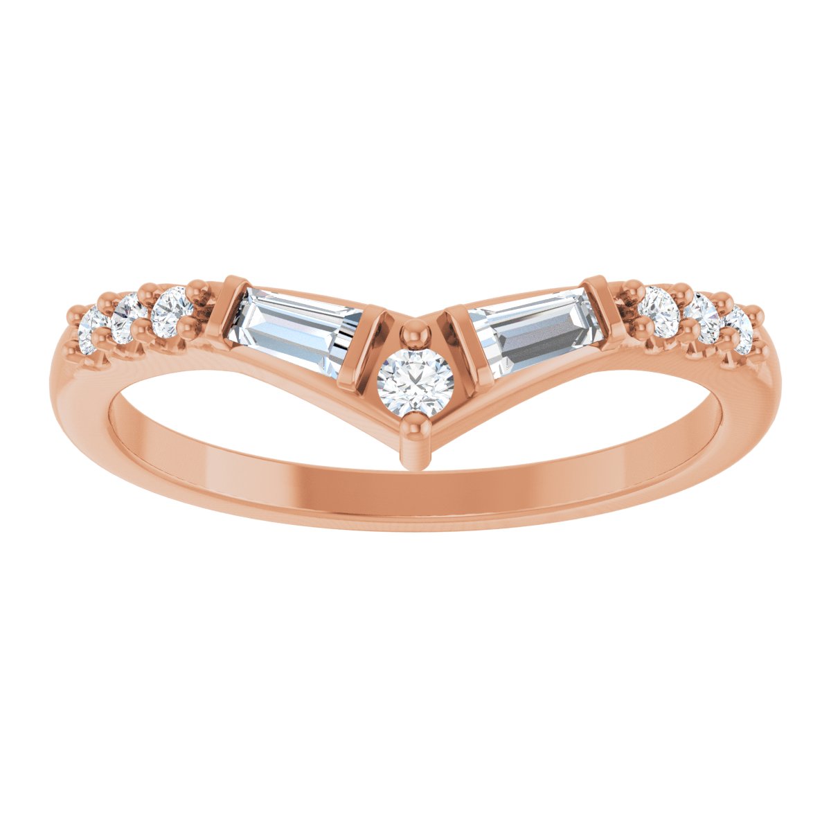 Art Deco Forever Diamond Contour Ring