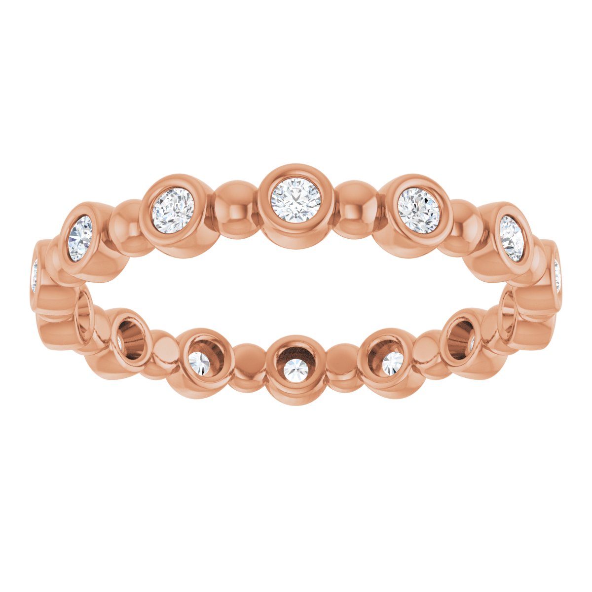 Classic Beaded Eternity Band
