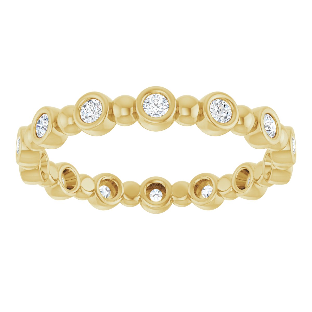 Classic Beaded Eternity Band