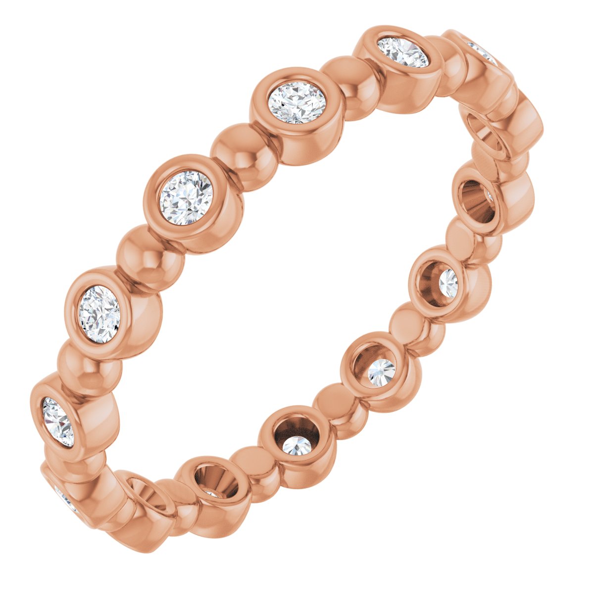 Classic Beaded Eternity Band
