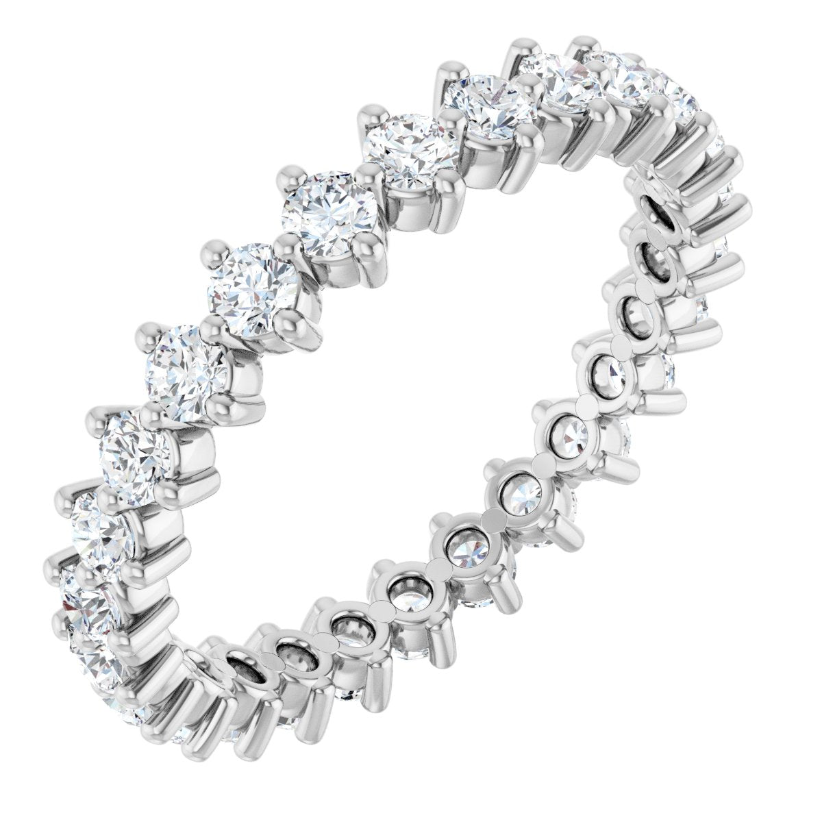 Crown Prong Eternity Band