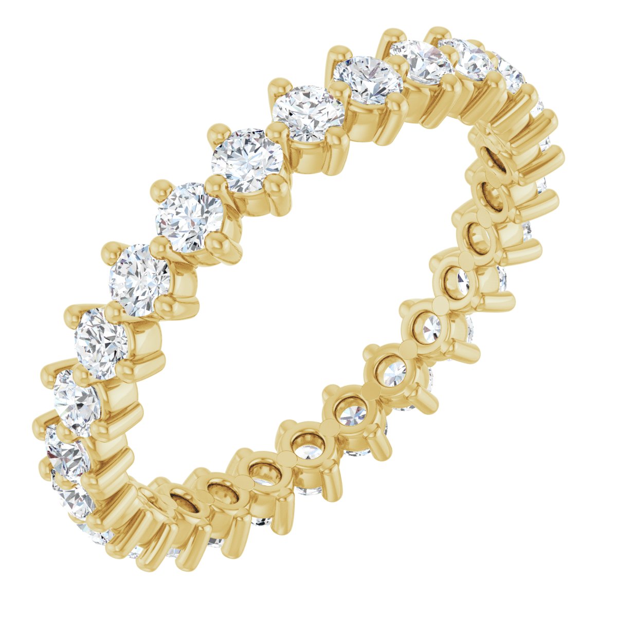 Crown Prong Eternity Band