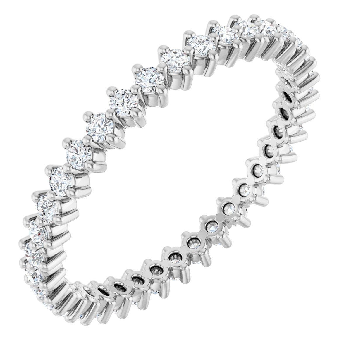 Crown Prong Eternity Band