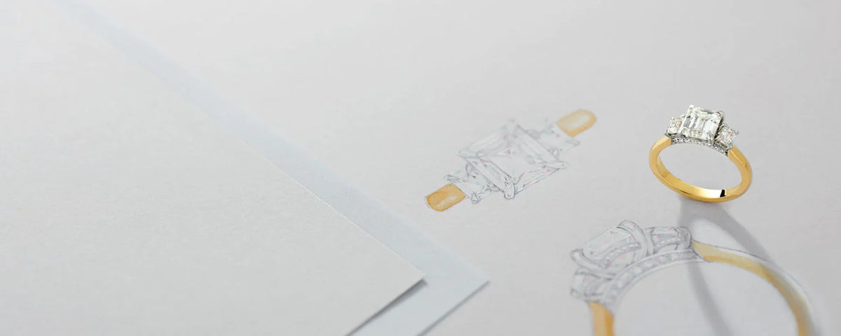Bespoke jewelry design and heirloom ring redesign services for Brookline MA clients