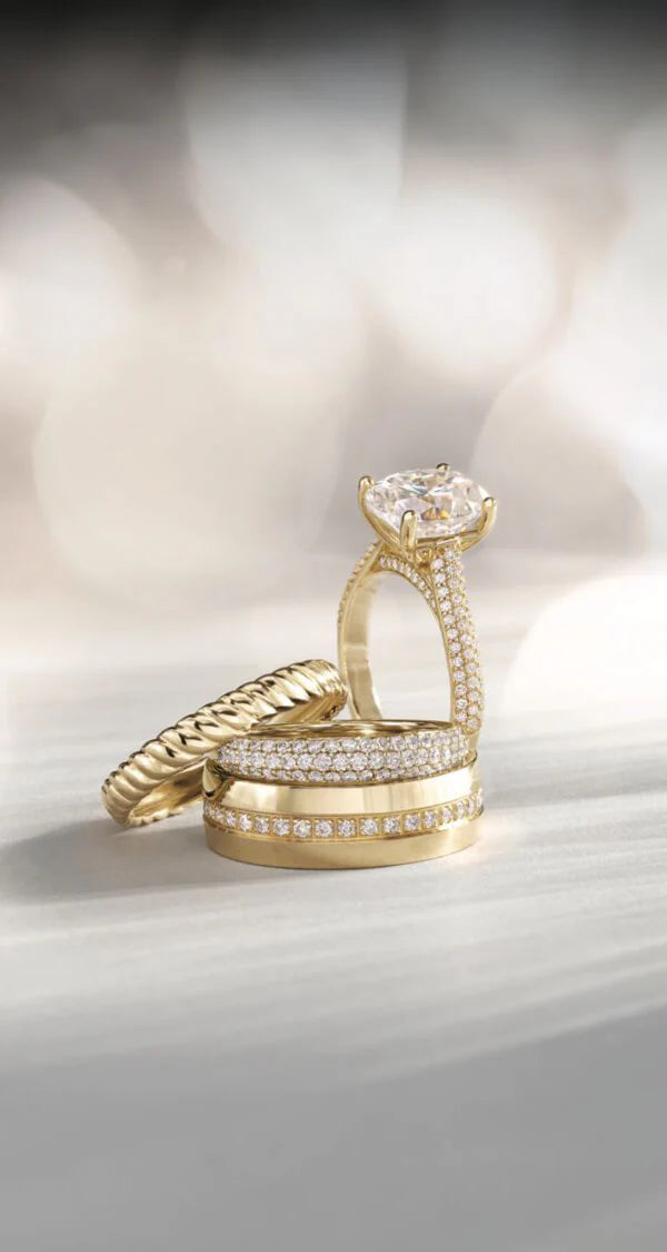 Handcrafted custom engagement ring design studio in Newton featuring bespoke solitaire and vintage heirloom styles