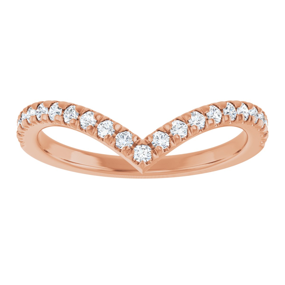 Brilliant Embrace Diamond Chevron Ring
