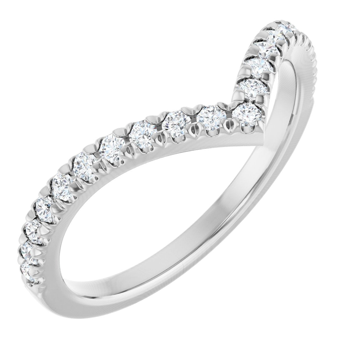 Brilliant Embrace Diamond Chevron Ring