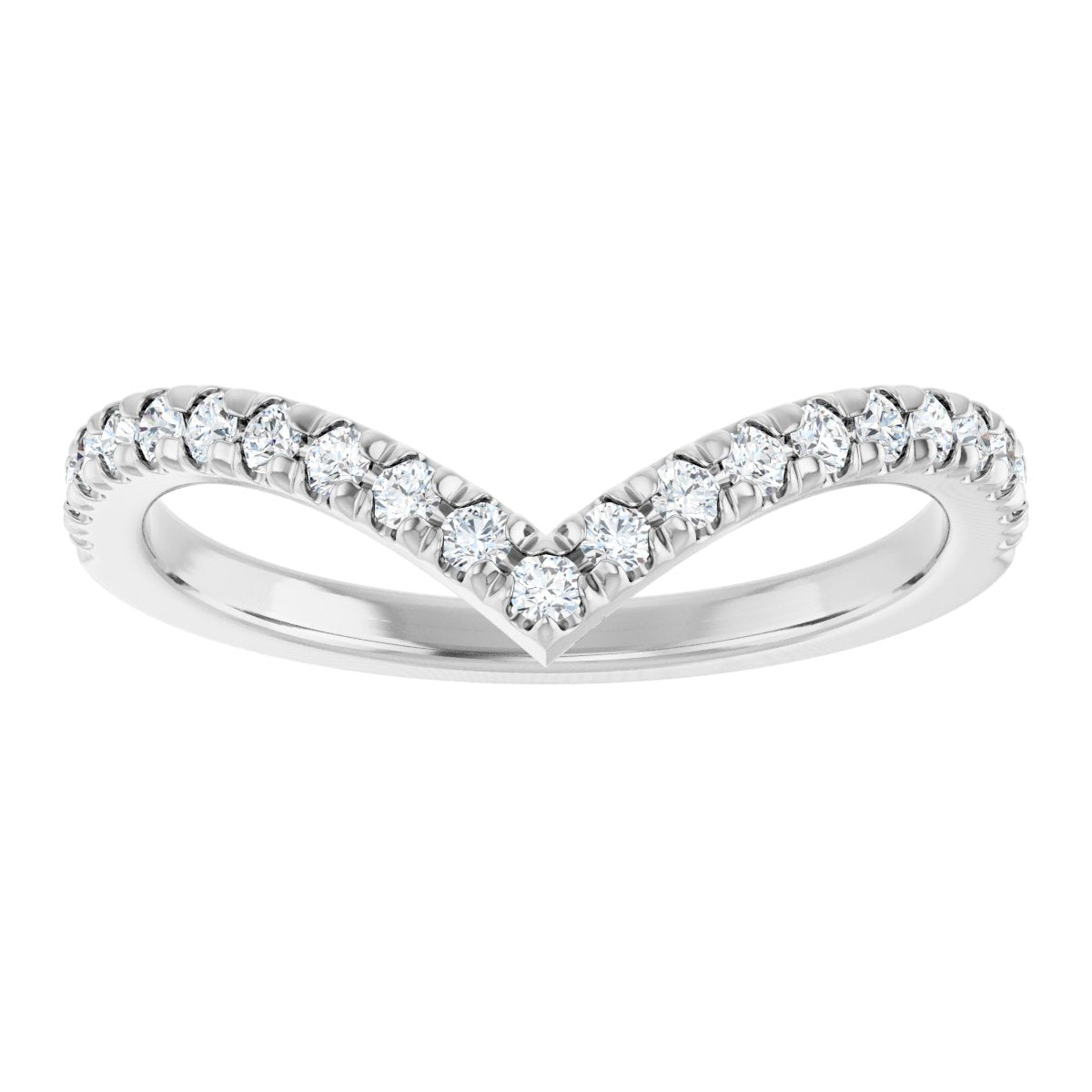 Brilliant Embrace Diamond Chevron Ring